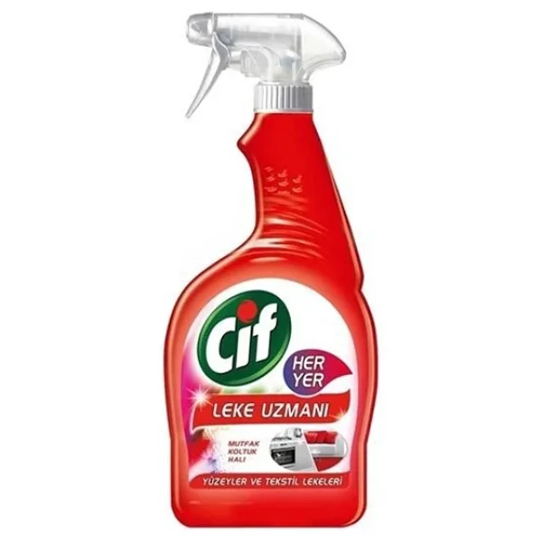 Cif Kırmızı Her Yer 750 Ml 3'lü Leke Uzmanı Sprey - Görsel 5