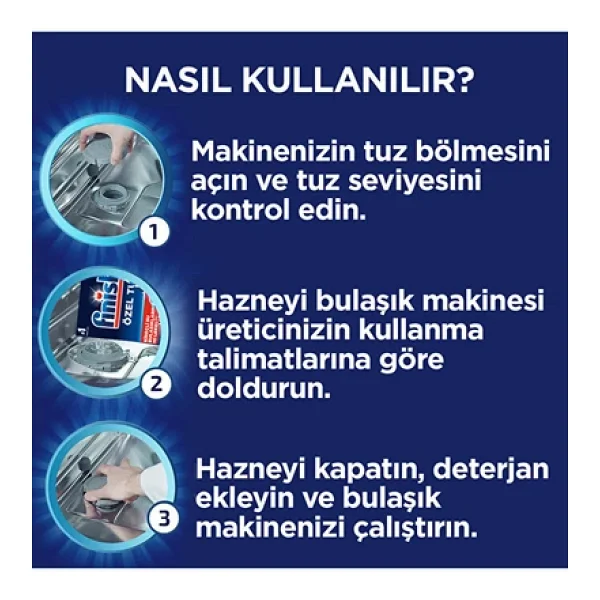 Finish Bulaşık Makinesi Özel Tuz 1500 Gr x 2 - Görsel 6