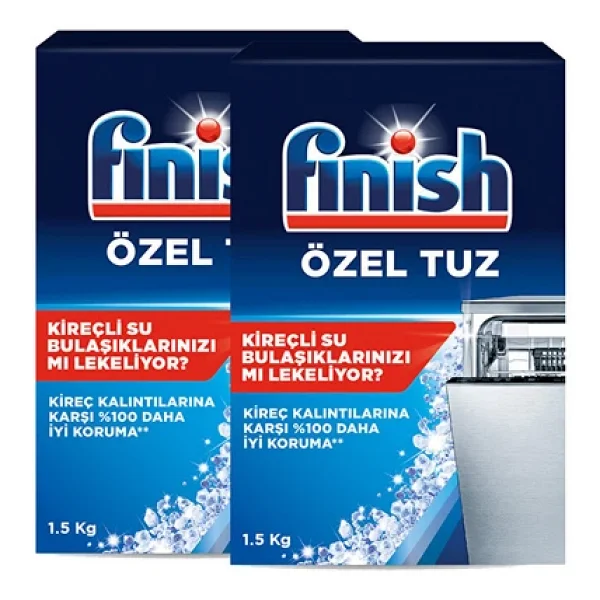 Finish Bulaşık Makinesi Özel Tuz 1500 Gr x 2 - Görsel 2
