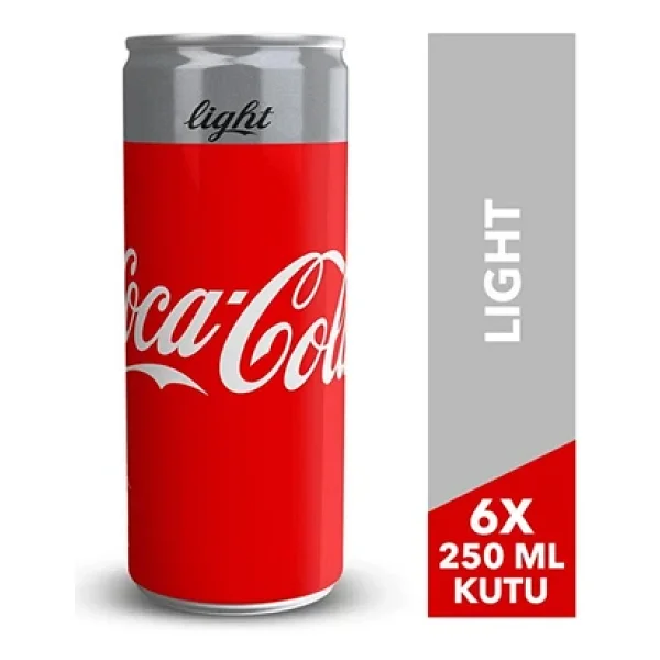 Coca Cola Light 250 Ml 6'lı - Görsel 3