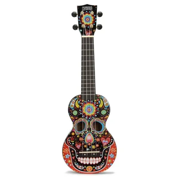 Mahalo Art Series Ma1skbk Black Skull Soprano Ukulele - Görsel 5