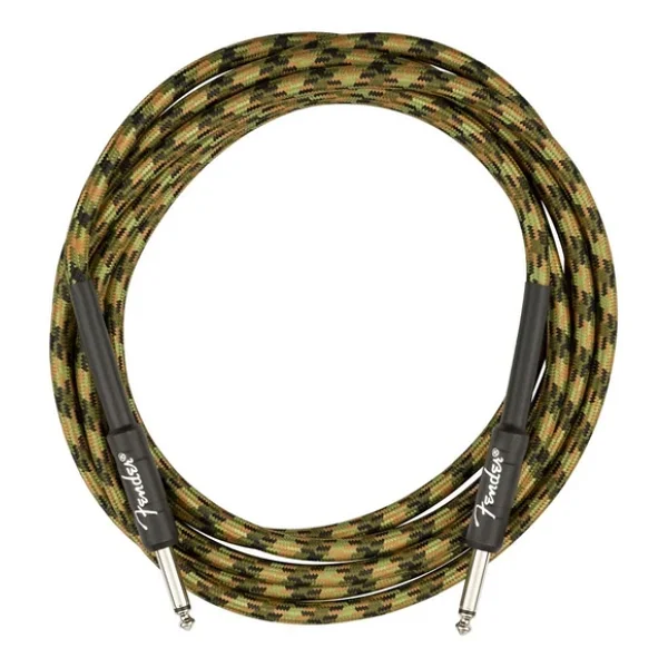 Fender Professional Düz/Düz Uçlu 5m Woodland Camo Enstrüman Kablosu - Görsel 6