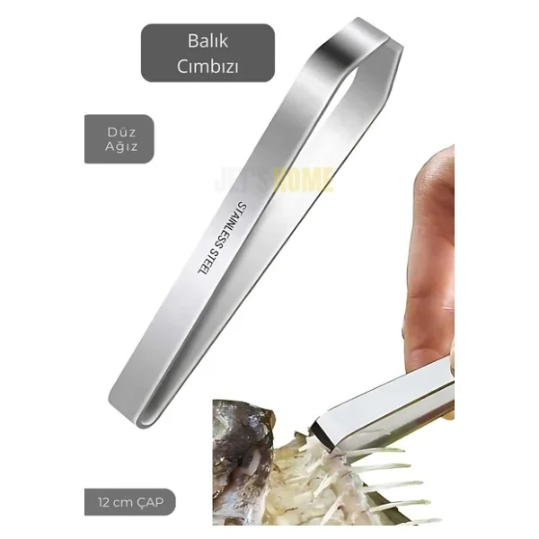 Balık Uçlu Cımbızı Paslanmaz Kılçık Cımbızı Çelik Dekor Cımbızı 12 Cm - Görsel 4