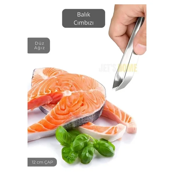 Balık Uçlu Cımbızı Paslanmaz Kılçık Cımbızı Çelik Dekor Cımbızı 12 Cm - Görsel 3