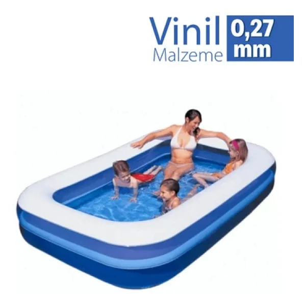 Bestway 54006 262x175x51 Cm Dikdörtgen Büyük Şişme Havuz - Görsel 4