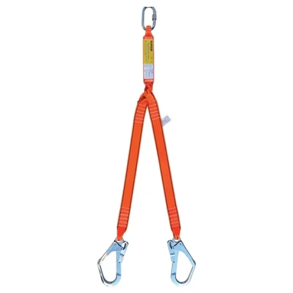 Karam Çift Kol Şok Emicili Lanyard Kolon Halatlı Karabinalı Büyük Kancalı - Ka 361 - Görsel 5