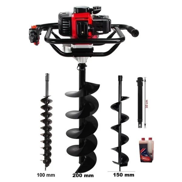 Garden Pro Tkdz-03/52 Set-1 20 Cm 2.1 Hp Toprak Burgu Makinesi - Görsel 3