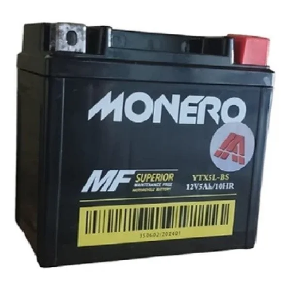 Monero Ytx5l-Bs Mf 12 V 5 Ah Motosiklet Aküsü - Görsel 3
