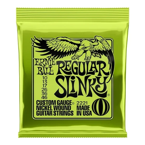 Ernie Ball P02221 Regular Slinky Nickel 10-46 Elektro Gitar Teli - Görsel 3