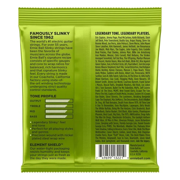 Ernie Ball P02221 Regular Slinky Nickel 10-46 Elektro Gitar Teli - Görsel 4