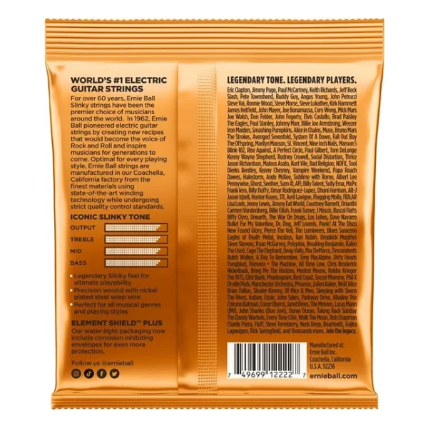 Ernie Ball P02222 Hybird Slinky Nickel 09-46 Elektro Gitar Teli - Görsel 4