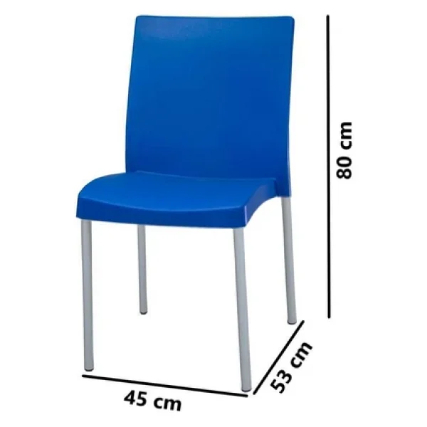 Omnipazar Mt-Cf875 Vortice Plastik Bahçe Balkon Sandalye 4'lü Set - Görsel 10