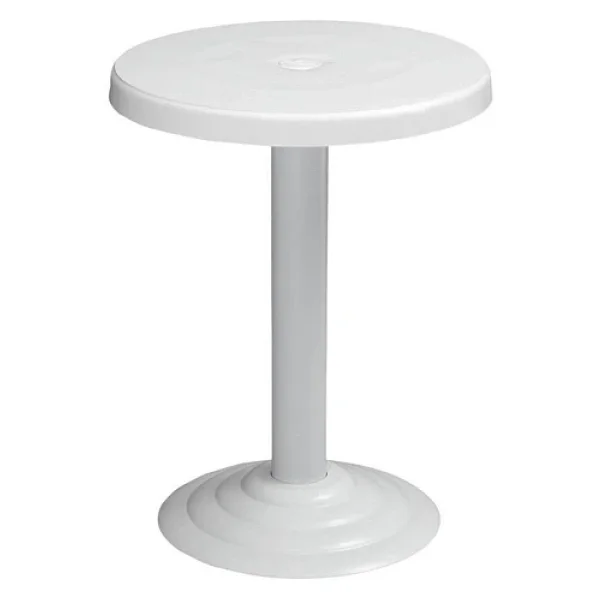 Omnipazar Mt-Gf401a Beyaz Medio Bahçe Balkon Sehpa Ø50 Cm - Görsel 3
