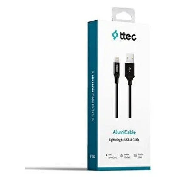Ttec Alumicable USB-A To Lightning Şarj Kablosu - Siyah - Görsel 6