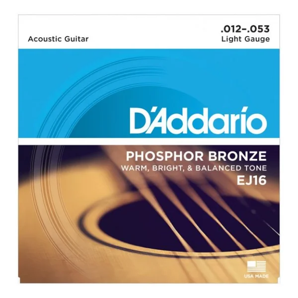 D'addario Ej16 Phosphor Bronze 12-53 Akustik Gitar Teli - Görsel 3