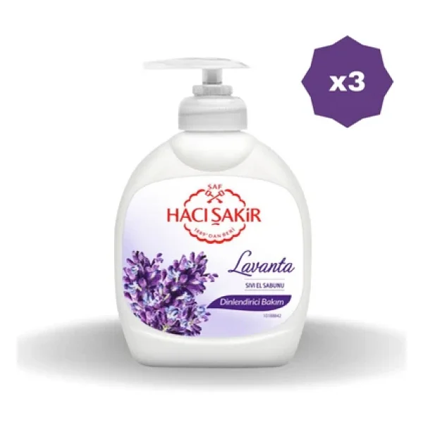 Hacı Şakir Lavanta Sivi Sabun 300 Ml - (3 Adet) - Görsel 3