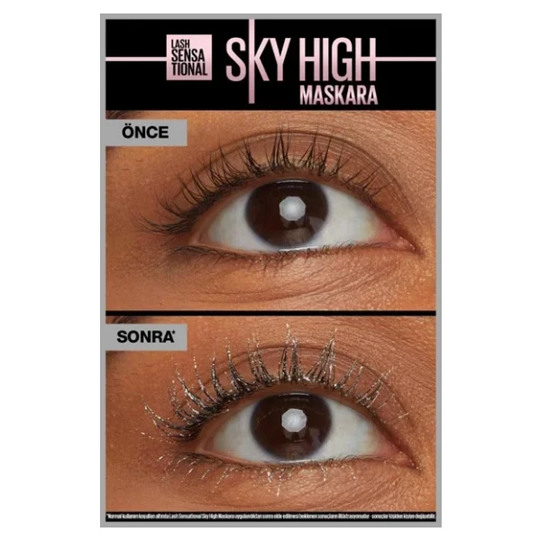 Maybelline New York Lash Sensational Sky High Space Diamond Işıltılı Maskara - Görsel 4