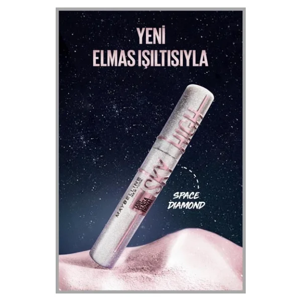 Maybelline New York Lash Sensational Sky High Space Diamond Işıltılı Maskara - Görsel 5