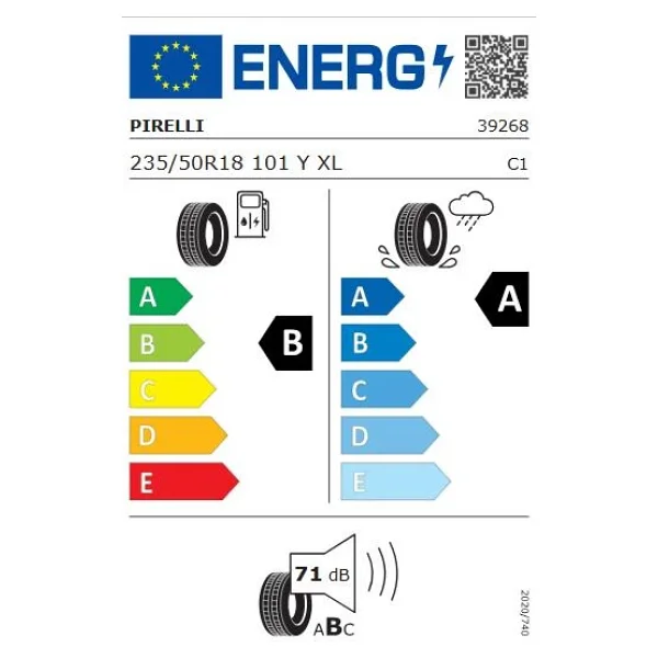 Pirelli Powergy 235/50 R18 101y XL Yaz Lastiği - Görsel 5