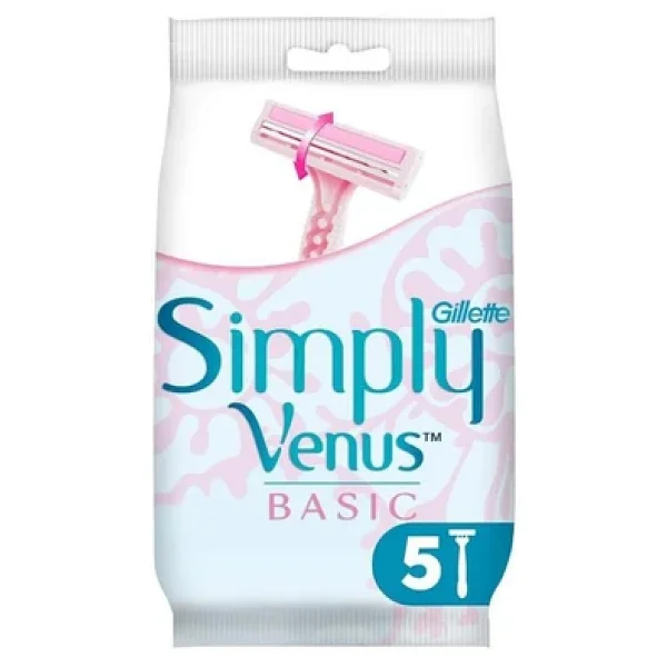 Gillette Venus 2 Simply Basic Kullan At 5'li Kadın Tıraş Bıçağı - Görsel 3