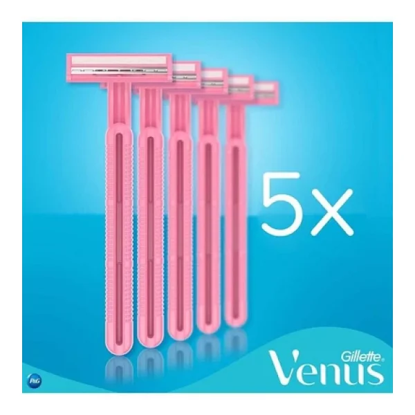 Gillette Venus 2 Simply Basic Kullan At 5'li Kadın Tıraş Bıçağı - Görsel 8