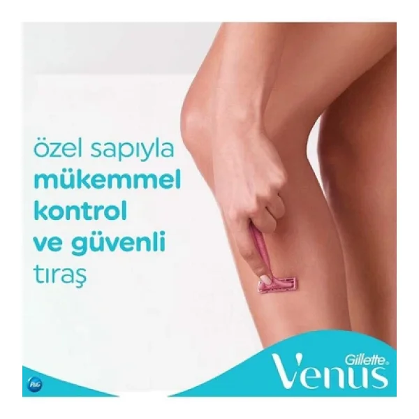 Gillette Venus 2 Simply Basic Kullan At 5'li Kadın Tıraş Bıçağı - Görsel 9