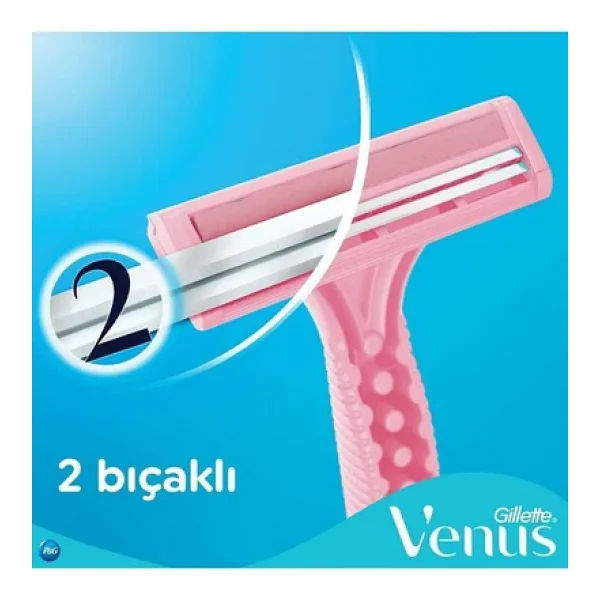 Gillette Venus 2 Simply Basic Kullan At 5'li Kadın Tıraş Bıçağı - Görsel 5
