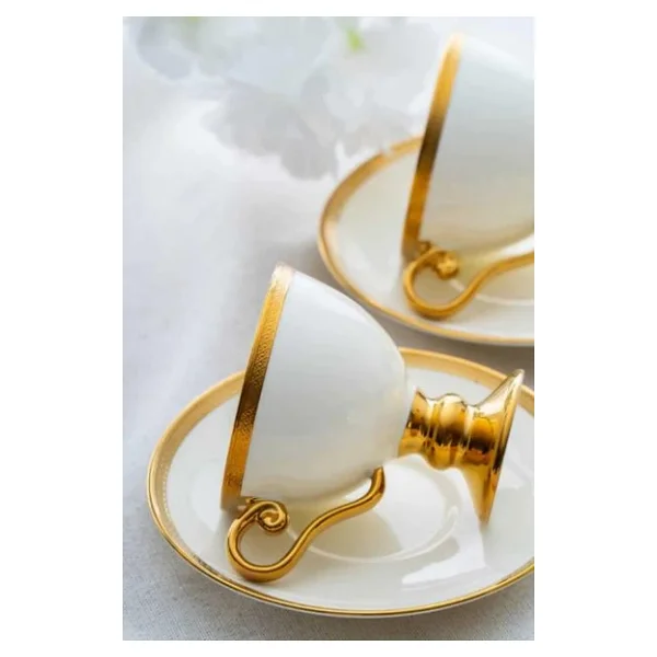 Acar Thelma Gold 6 Kişilik Kahve Fincan Takımı - Görsel 6