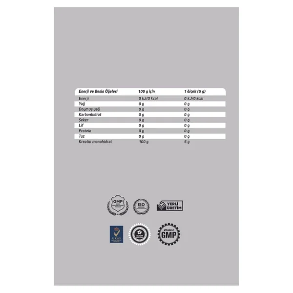 Creatine Monohydrate 300 Gr - Görsel 5