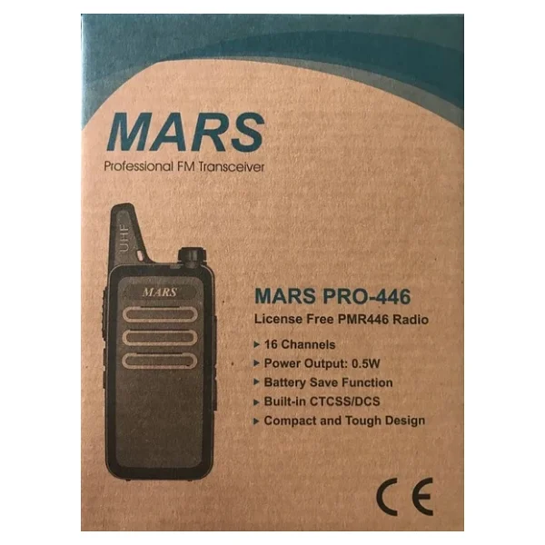 Mars Pro 446 PMR El Telsizi - Lisanssız 16 Kanal El Telsizi (Tekli Paket) - Görsel 3