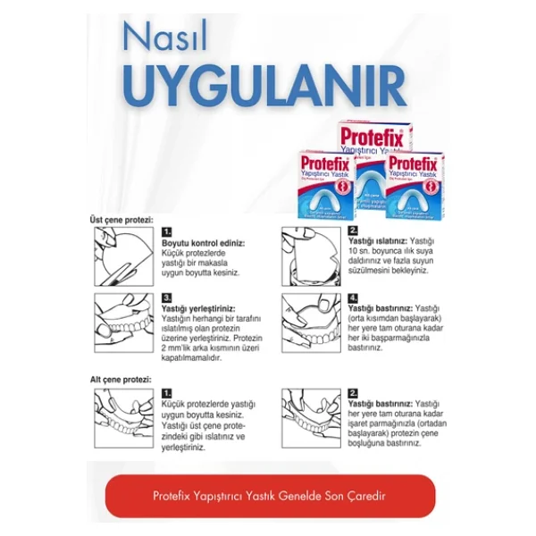 Protefix 30'lu Alt Çene Yapıştırıcı Yastık - Görsel 8