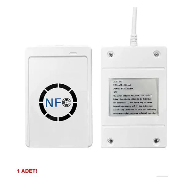 Acr122u 13.56mhz Rfid Okuyucu Yazıcı USB Kopyalayıcı NFC Manyetik Kart Anahtarlık Etiket Okuyucu - Görsel 7