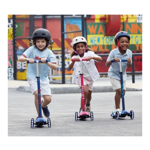 Micro Maxi Deluxe Mmd067 Işıklı Mavi 3 Tekerlekli Çocuk Scooter - Görsel 6