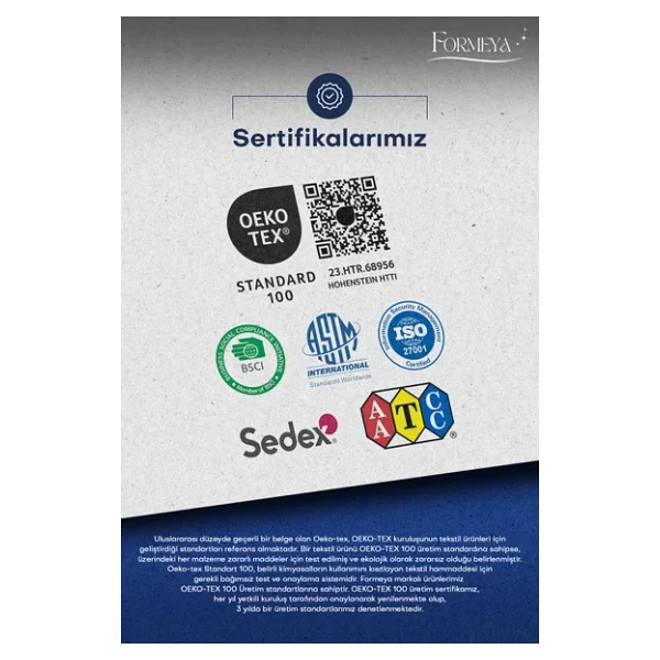 Formeya Pamukkale Renkli Alez Kahverengi %100 Pamuk Kapitone Sıvı Geçirmez Alez Çarşaf Fitted (16 Ebat) - Görsel 10