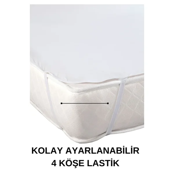 Formeya Mikrofiber Su Sıvı Geçirmez Köşe Lastikli Alez Çarşaf Tek Çift Kişilik Bebek Park Yatak Alezi - Görsel 2