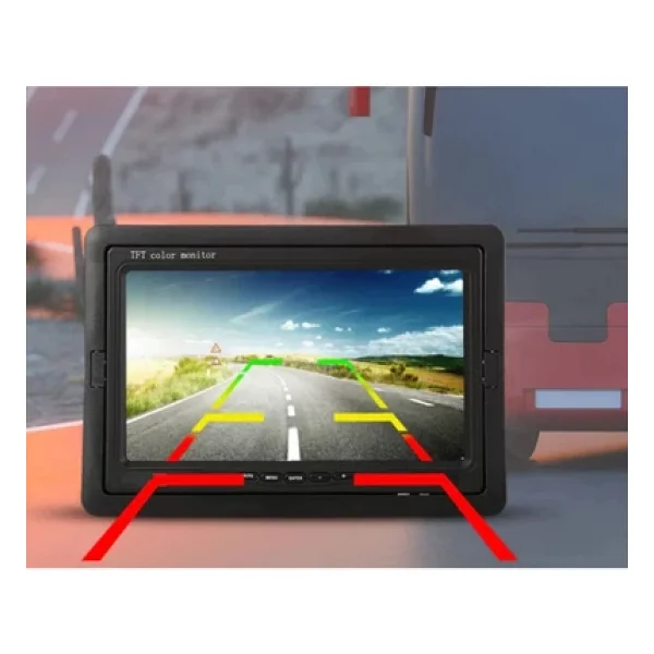 Exvol 7 Inc HD Araç Içi Monitör Park Kamerası Hediyeli Mesafe Çizgili 2 Kanal Girişli - Görsel 5