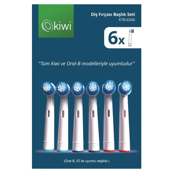Kiwi Ktb-6506 6'lı Diş Fırçası Başlığı - Görsel 3
