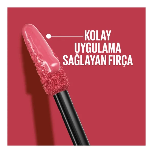 Maybelline New York Super Stay Vinyl Ink Parlak 145 Rogue Likit Ruj - Görsel 3