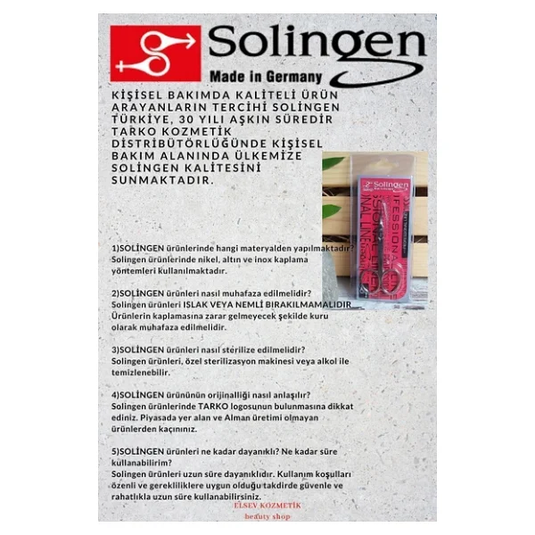 Solingen 2136 Kaş Ve Bıyık Makası - Görsel 8