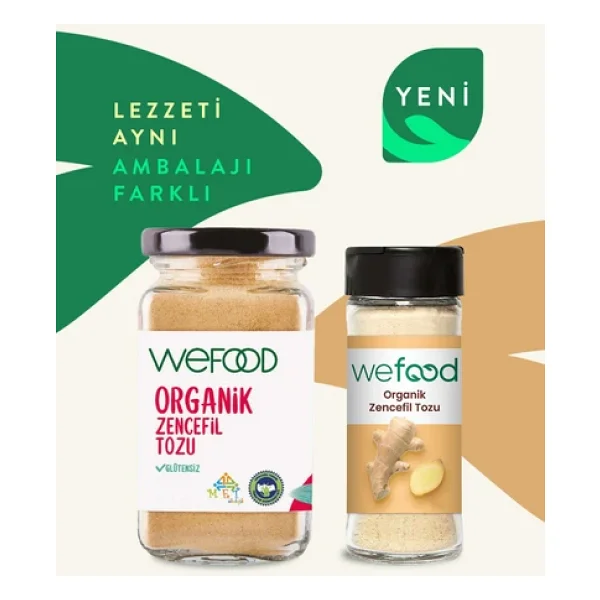 Wefood Organik Zencefil Tozu 45 gr 2'li - Görsel 4