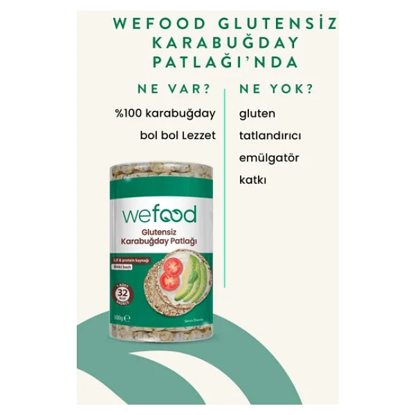 Wefood Karabuğday Patlağı 100 Gr 5'li - Görsel 5