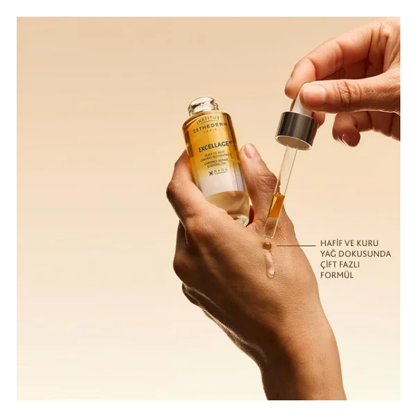 Institut Esthederm Excellage Chrono-Repair Sleeping Oil 30 Ml Gece Bakımı Yağı - Görsel 7