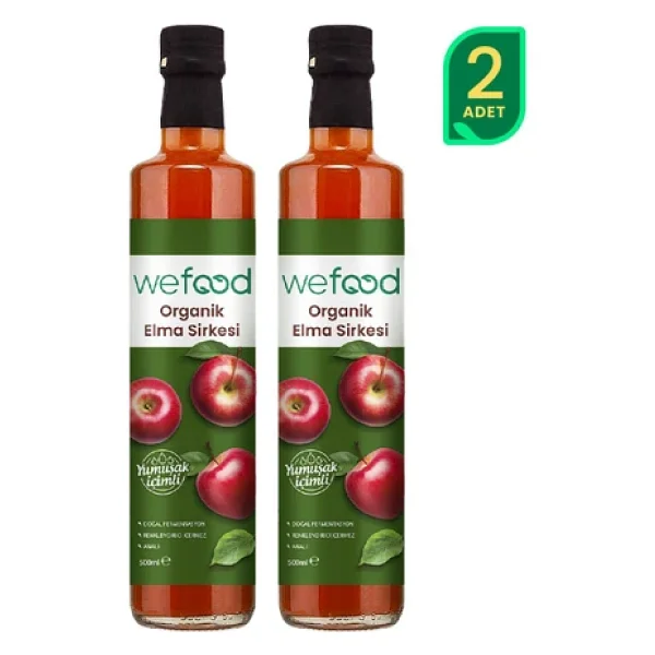 Wefood Organik Elma Sirkesi 500 Ml 2'li - Görsel 3