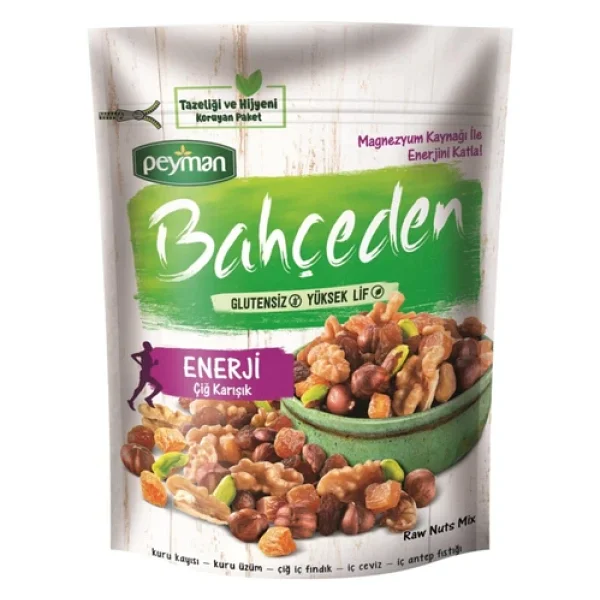 Peyman Bahçeden Enerji 140 Gr Çiğ Karışık Kuruyemiş - Görsel 4