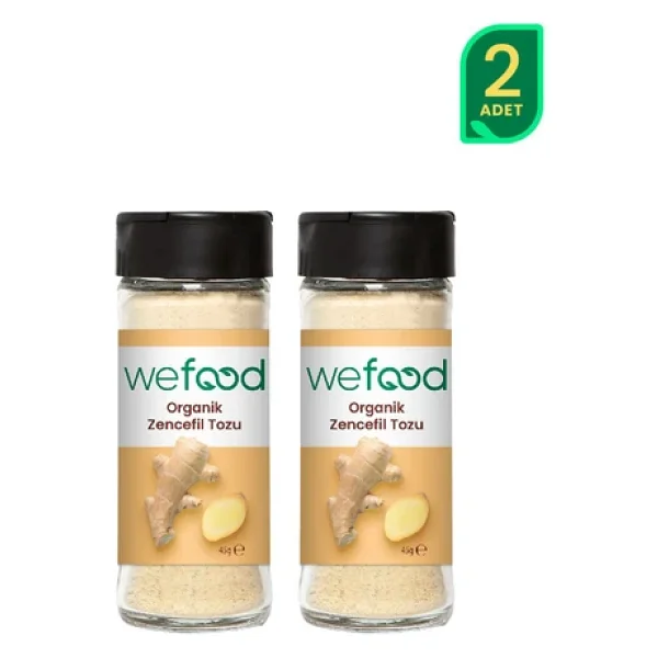 Wefood Organik Zencefil Tozu 45 gr 2'li - Görsel 3
