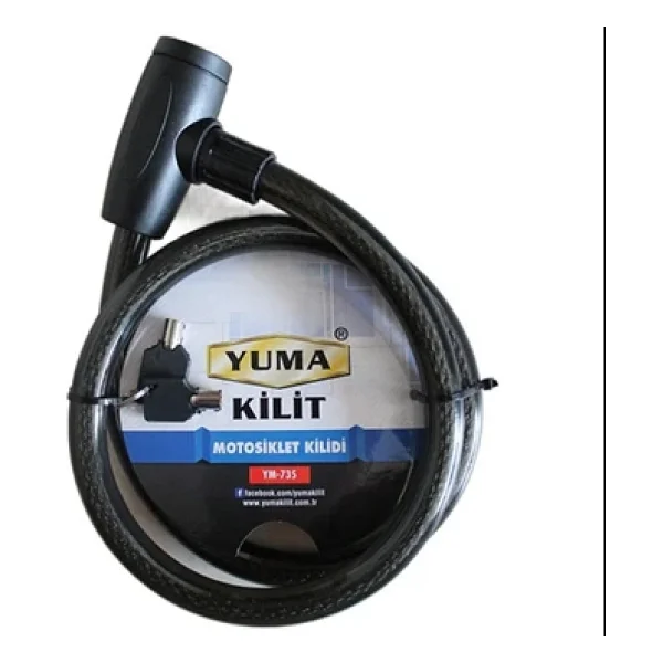 Yuma Ym-735 120 Cm 20 Mm Motosiklet Kilidi - Görsel 4