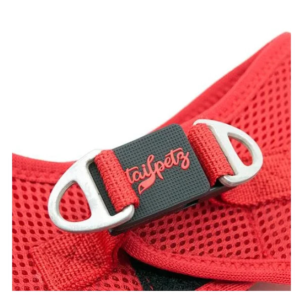 Tailpetz Air Mesh Harness XL Kırmızı Köpek Gögüs Tasması - Görsel 6