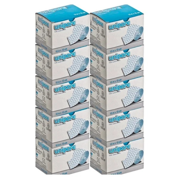 Unipore S835 Esnek Fix 10m X 10cm 10'lu Paket Sabitleme Bandı Flaster - Görsel 5