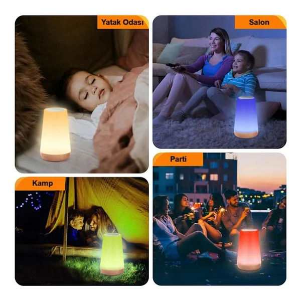 Greentech Masaüstü Şarjlı LED Aydınlatma Gece Lambası / Gt-Cl11 - Görsel 4
