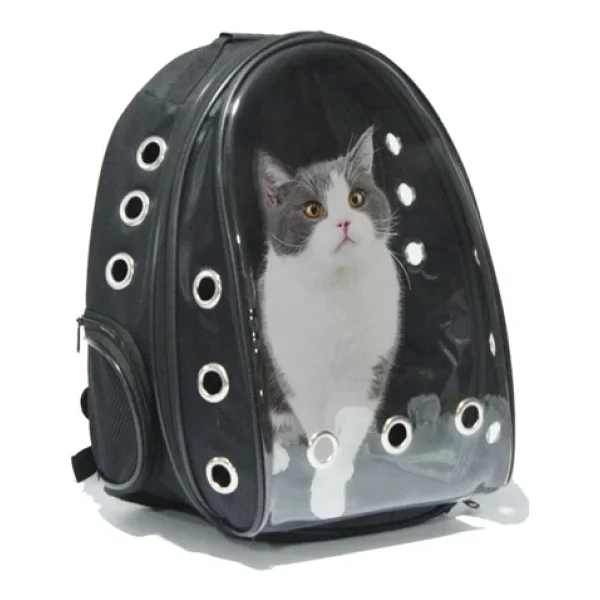 Ksburda Şeffaf Astronot Kırılmaz Kedi Köpek Taşıma Çantası - Görsel 3